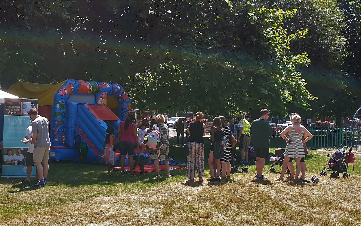 The Bouncy Castle in full swing